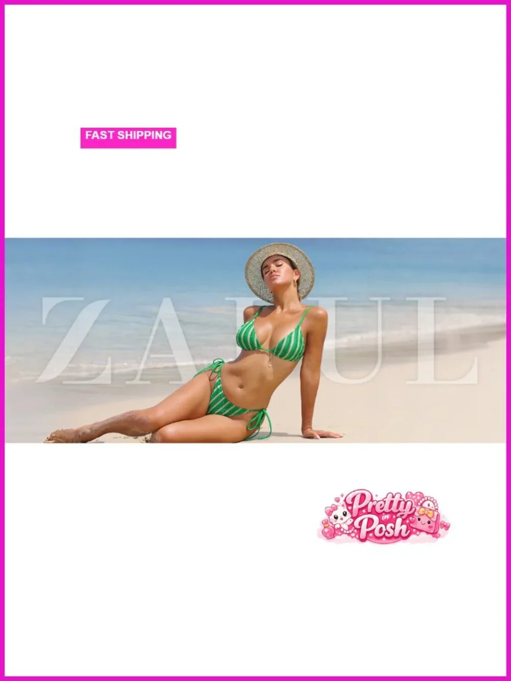 Crochet Knit Bikini Set Cheeky Brazilian Thong High Cut Swimsuit